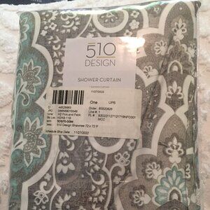 510 Design Shawnee Shower Curtain, 72" X 72" - Multicolor NEW/SEALED